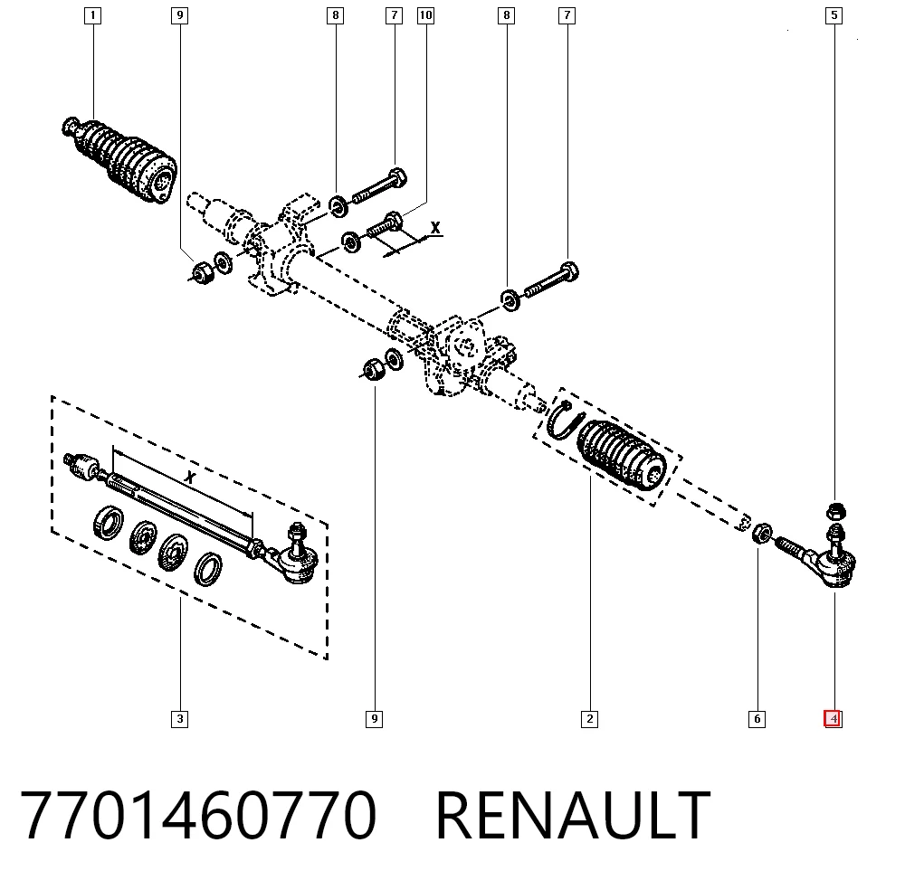 Rótulas de dirección Renault Trafic  furgoneta comprar en España