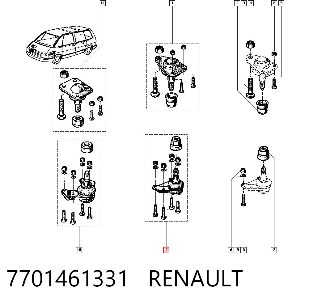 7701461331 Renault (RVI)