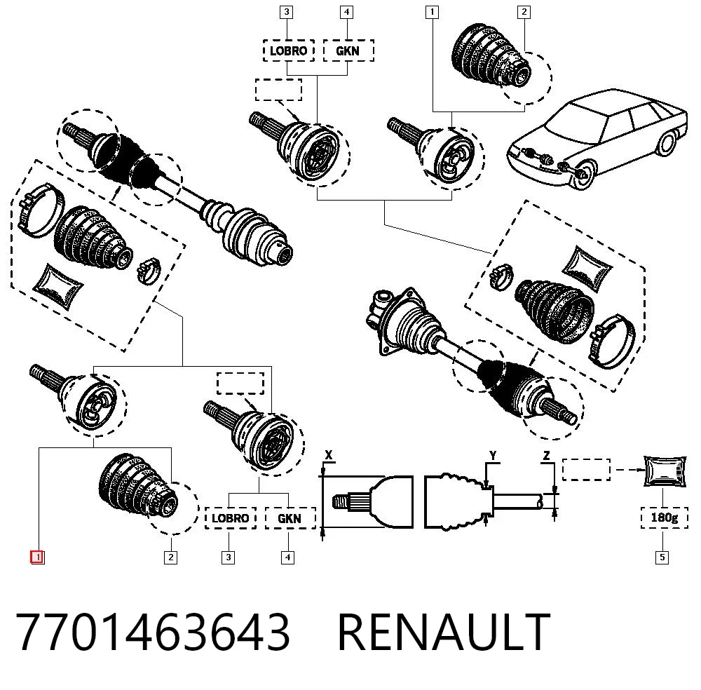 7701463643 Renault (RVI)