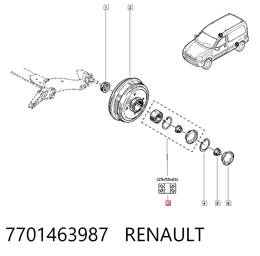 7701463987 Renault (RVI)
