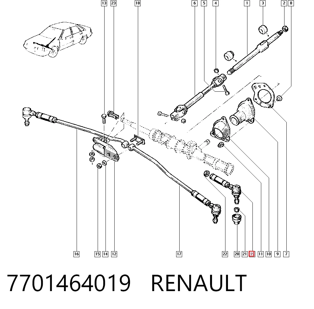 7701464019 Renault (RVI)