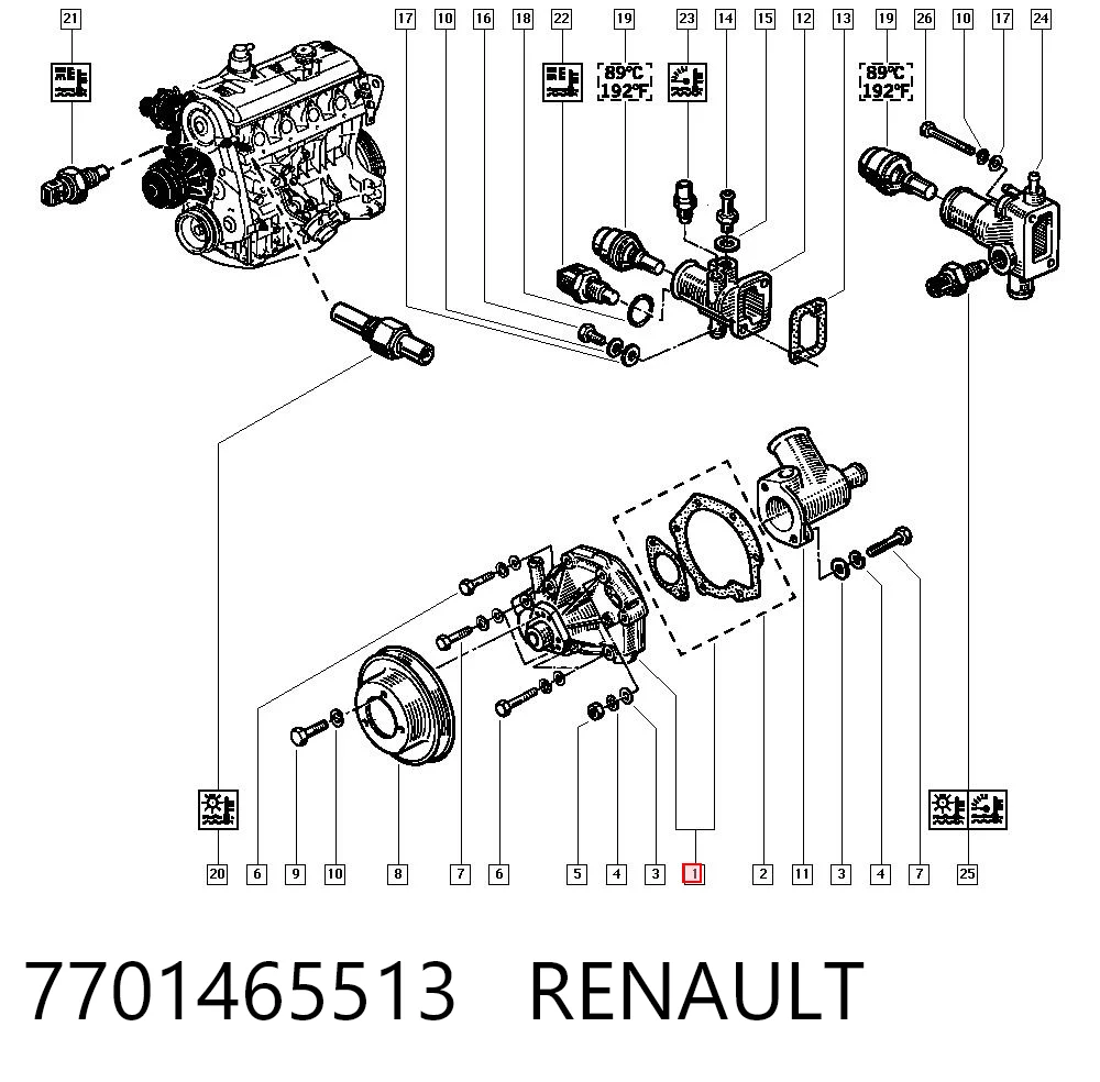 Motor de agua Renault Espace II monovolumen comprar en España