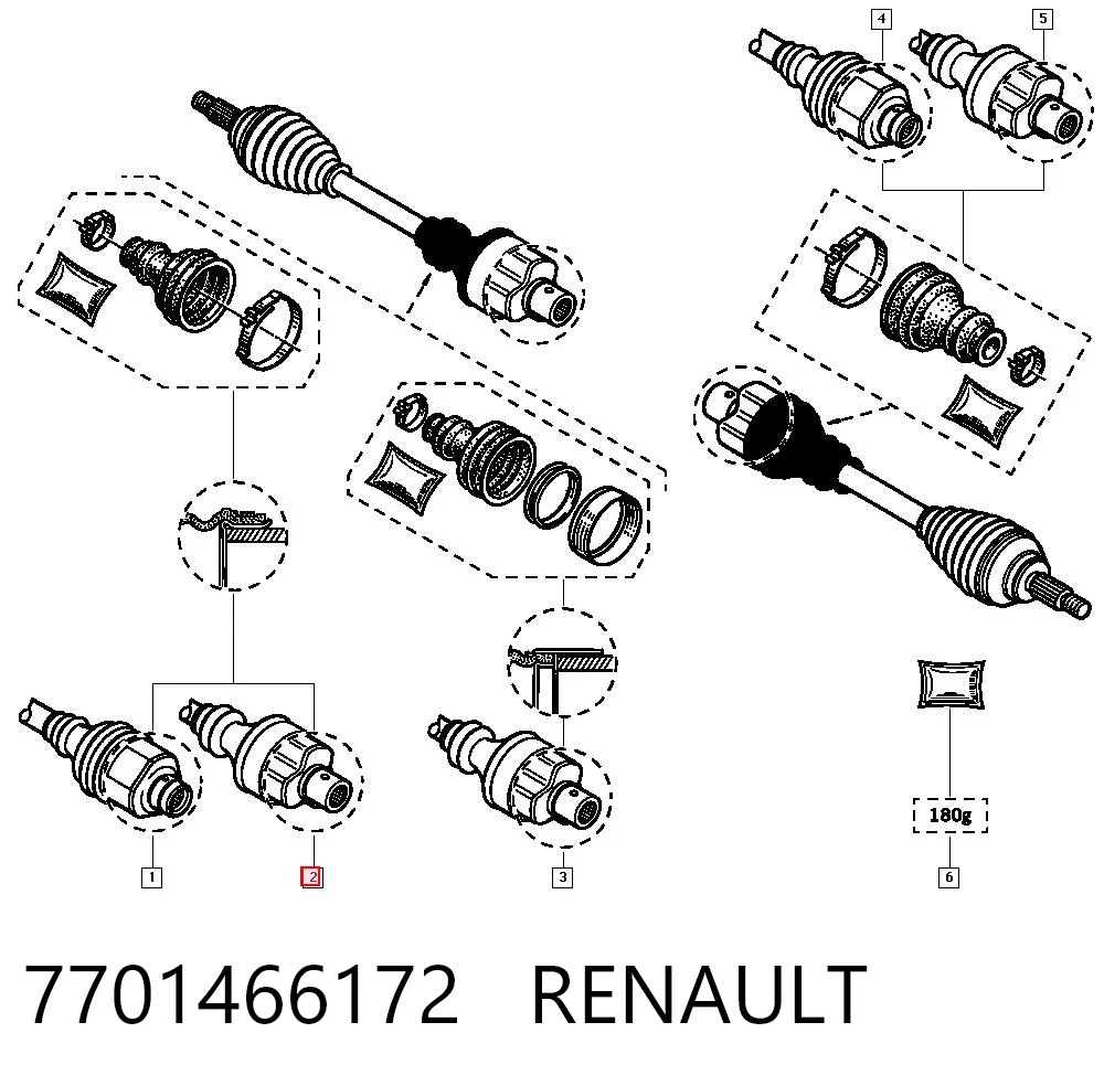 Fuelle transmisión delantero exterior Renault 21  desde 6,66 €