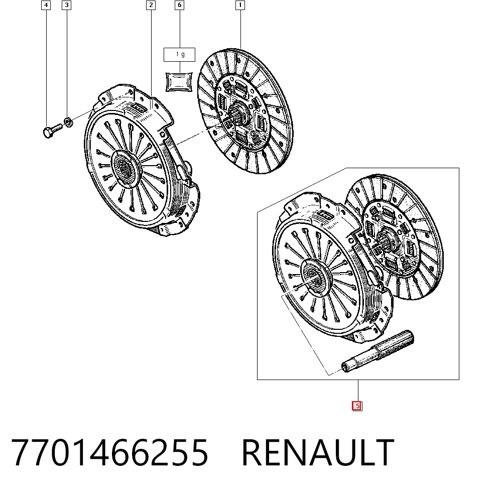 7701466255 Renault (RVI)