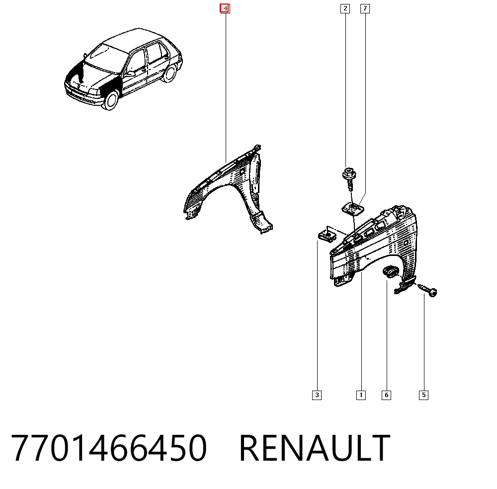 7701466450 Renault (RVI)