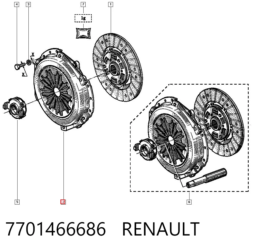 7701466686 Renault (RVI)