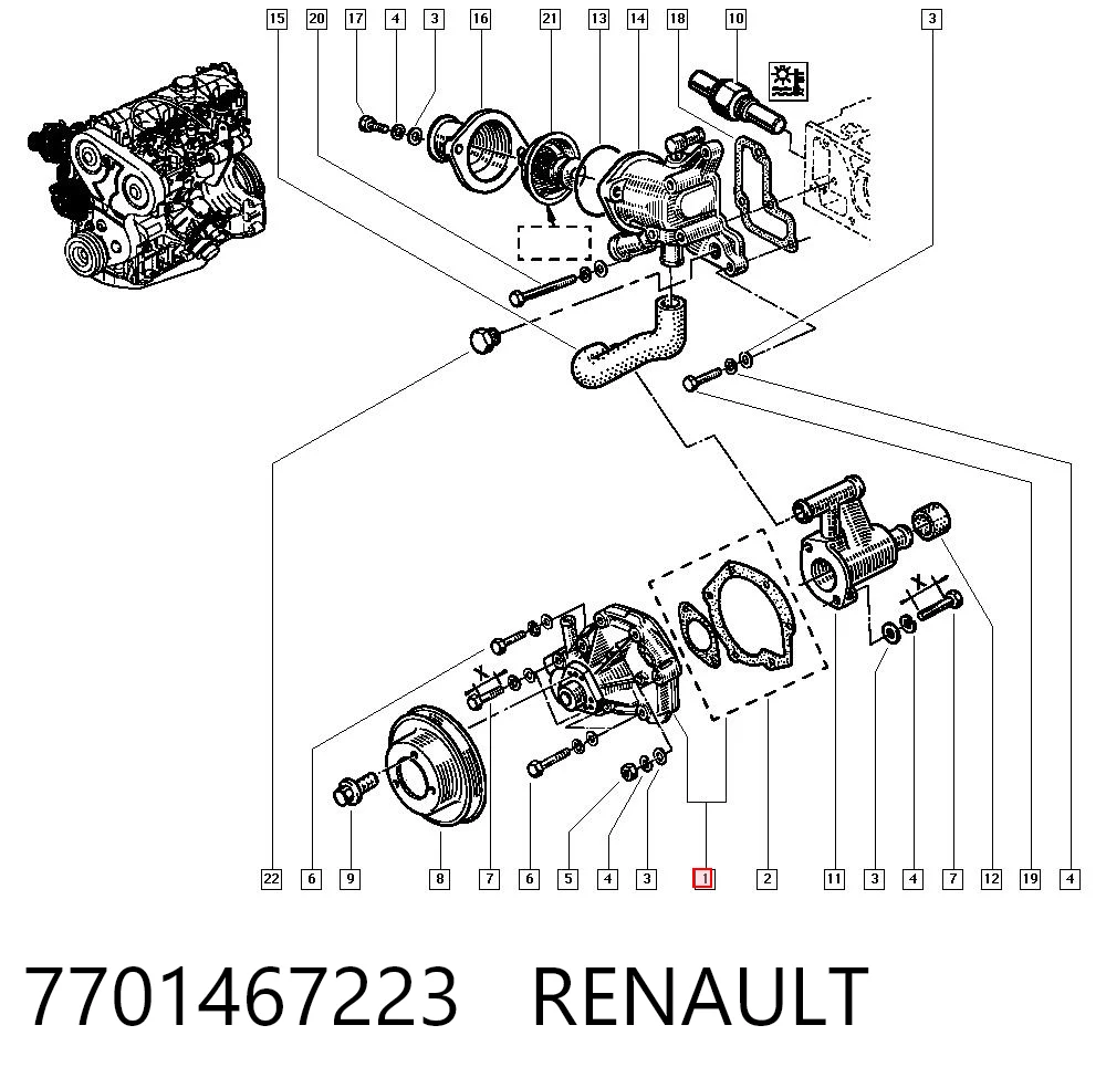 7701467223 Renault (RVI)
