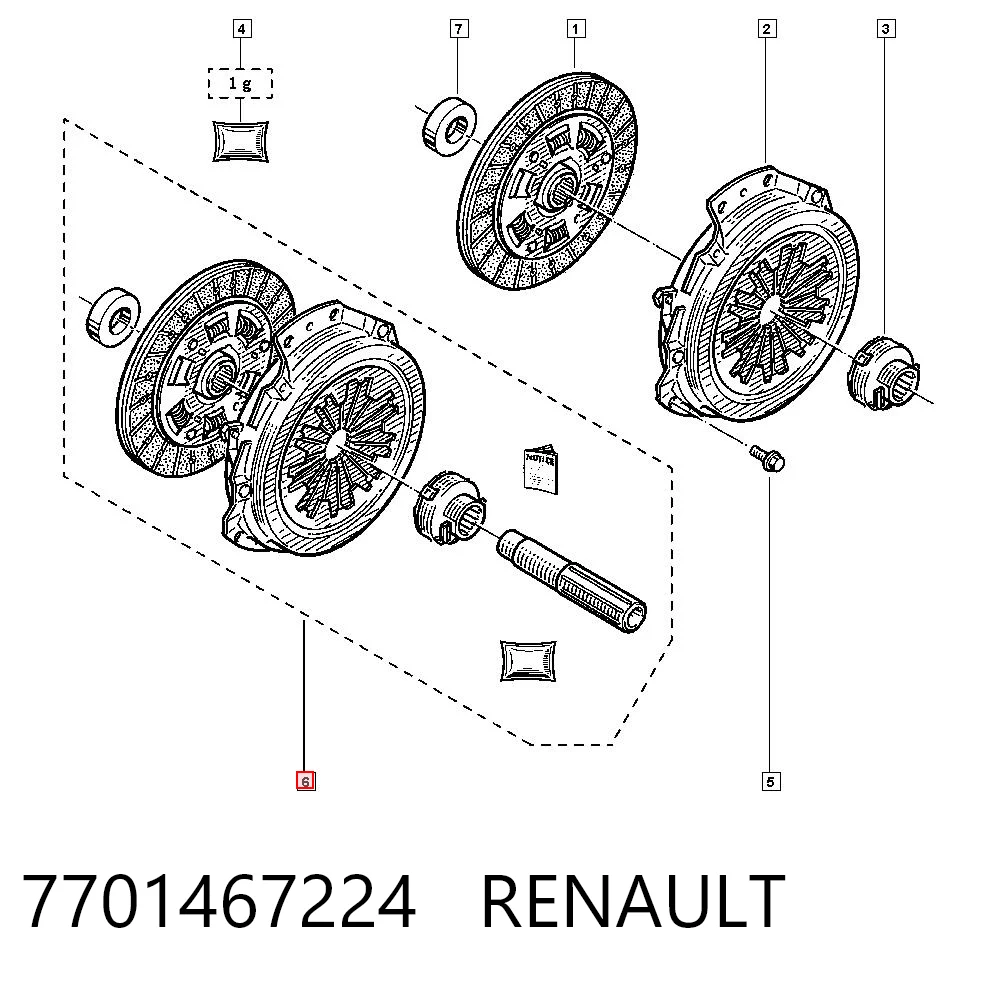 Kit de embrague para Renault Clio I (BC57, 5357)