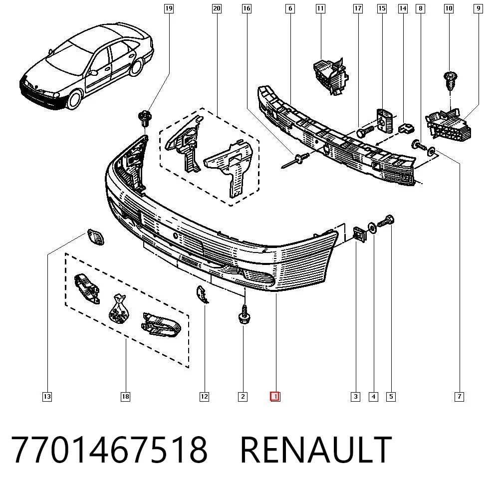 7701467518 Renault (RVI)