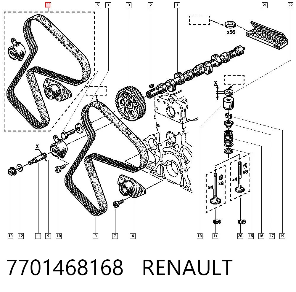 Kit distribución para Renault 9  (L42)