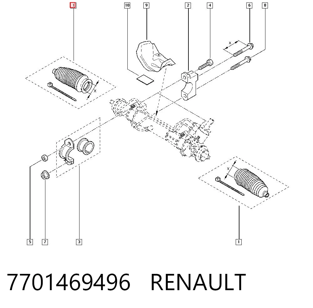 Fuelle de dirección Renault Kangoo  monovolumen comprar en España