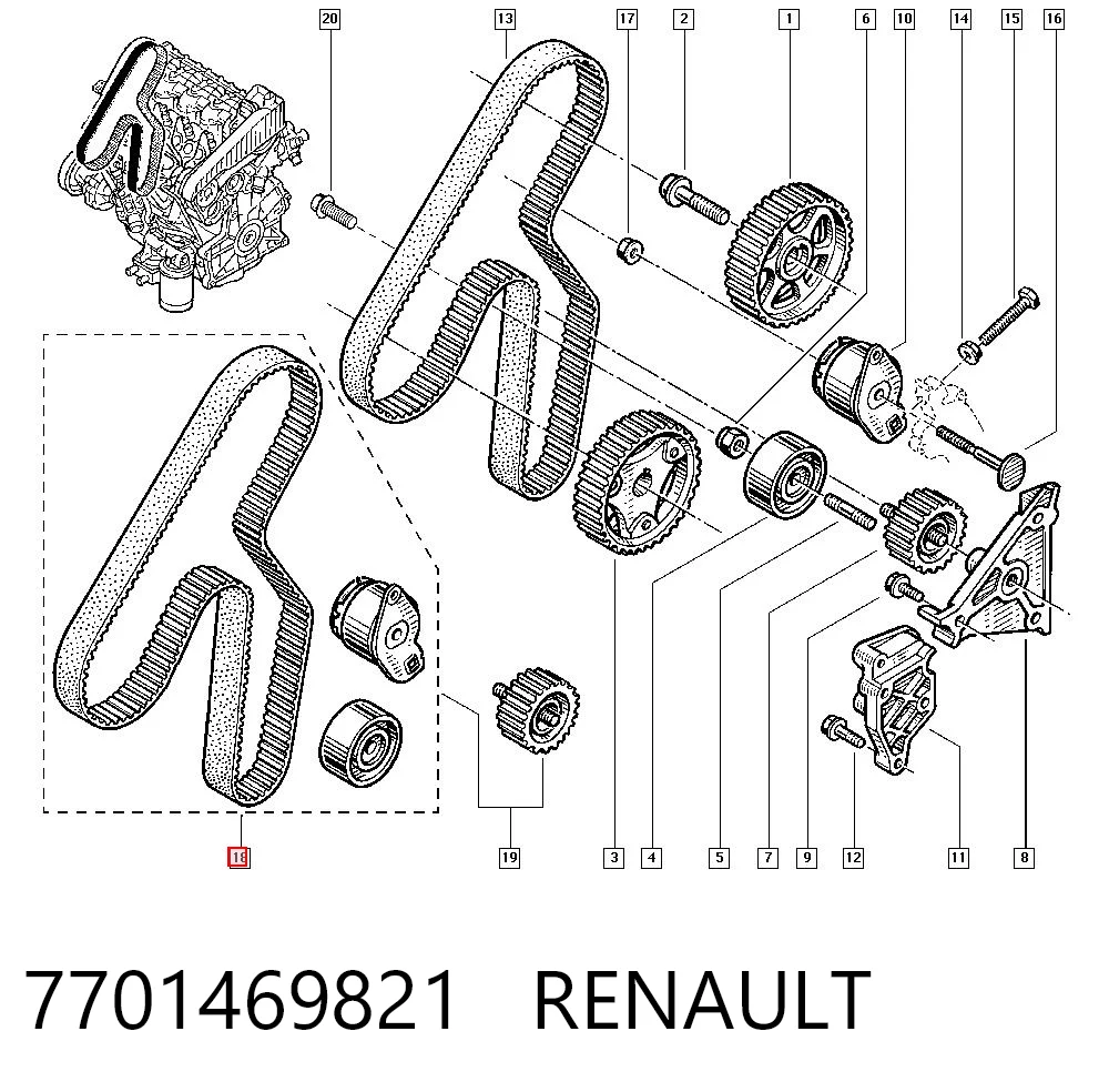 7701469821 Renault (RVI)