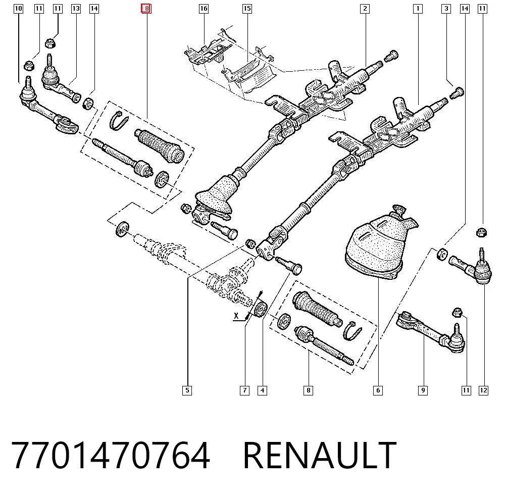 Bieleta de direccion Renault Espace III monovolumen comprar en España