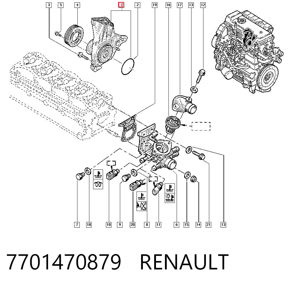 7701470879 Renault (RVI)