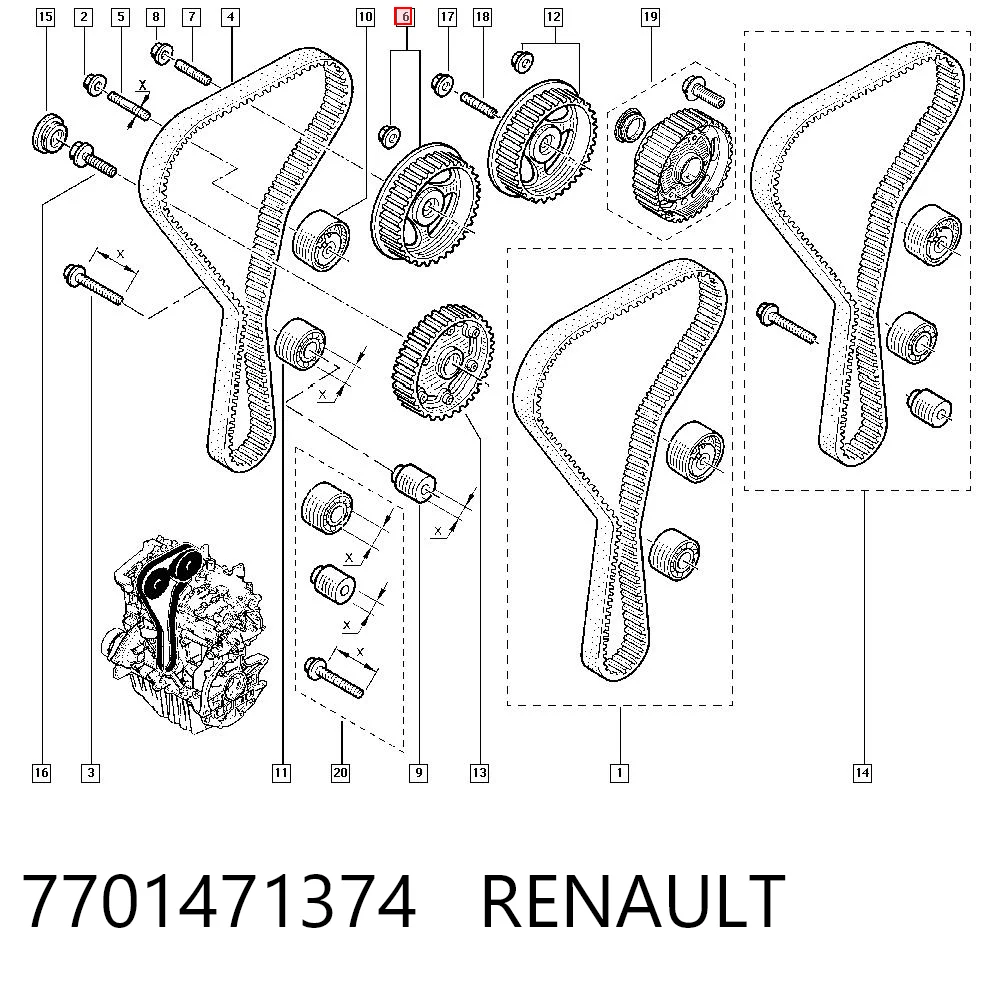 7701471374 Renault (RVI)