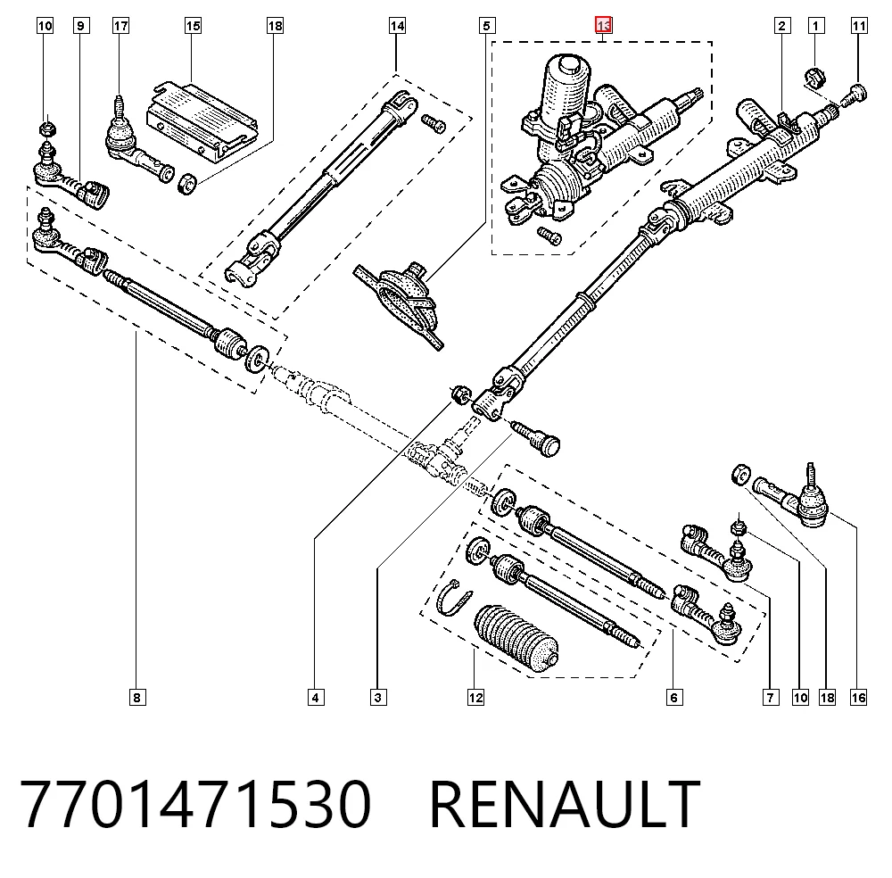 Comprar Columna de dirección Renault Twingo I C06 a bajo precio