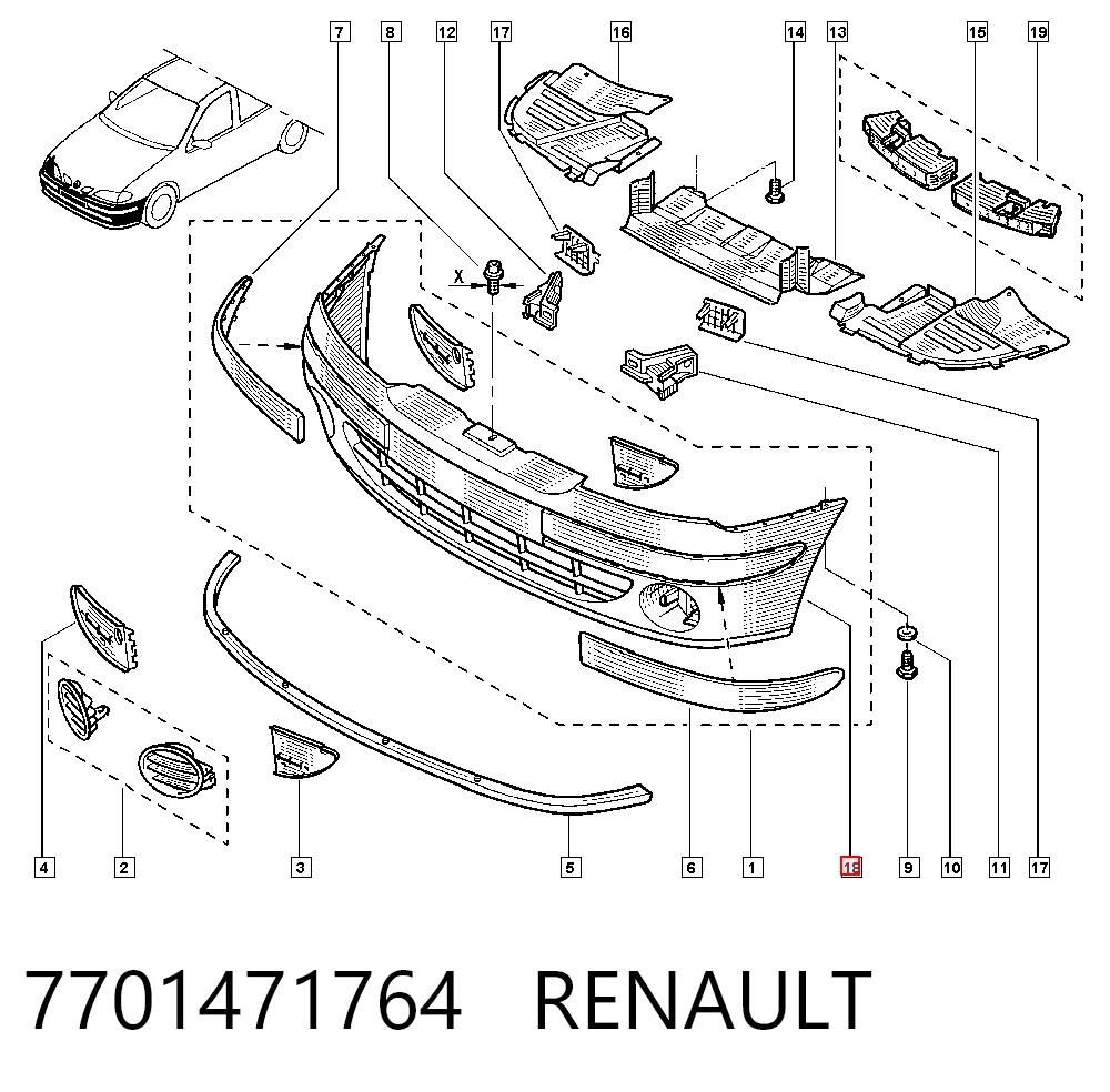 Comprar KH6037903 Starline Defensa delantera