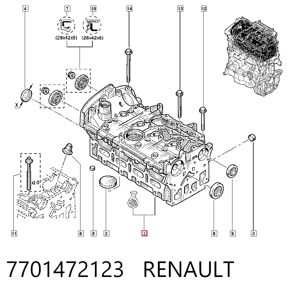 7701472123 Renault (RVI)