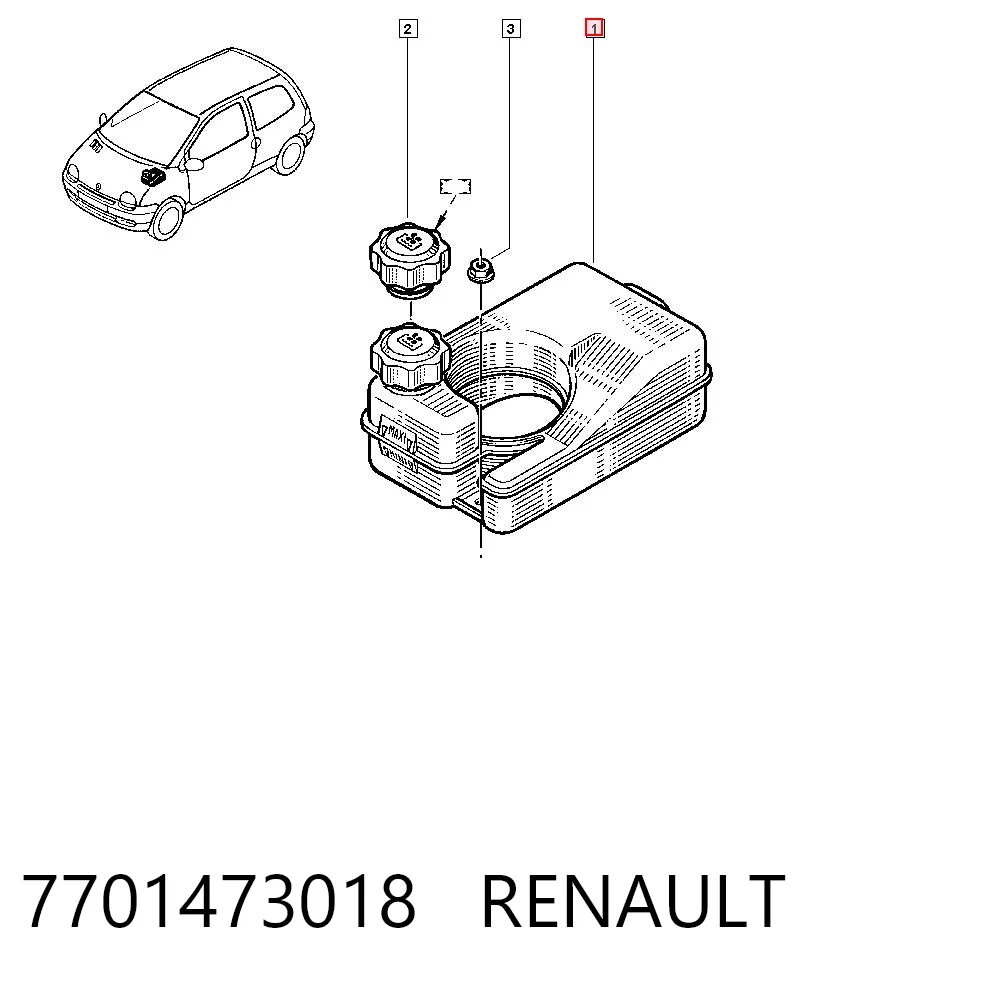 Botella expansion Renault Twingo I hatchback (C06) (1992 - 2007) precio, desde 34,75 EUR