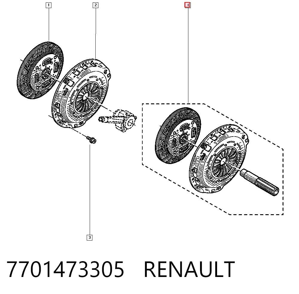 Embrague 3000100QAL Nissan/Infiniti