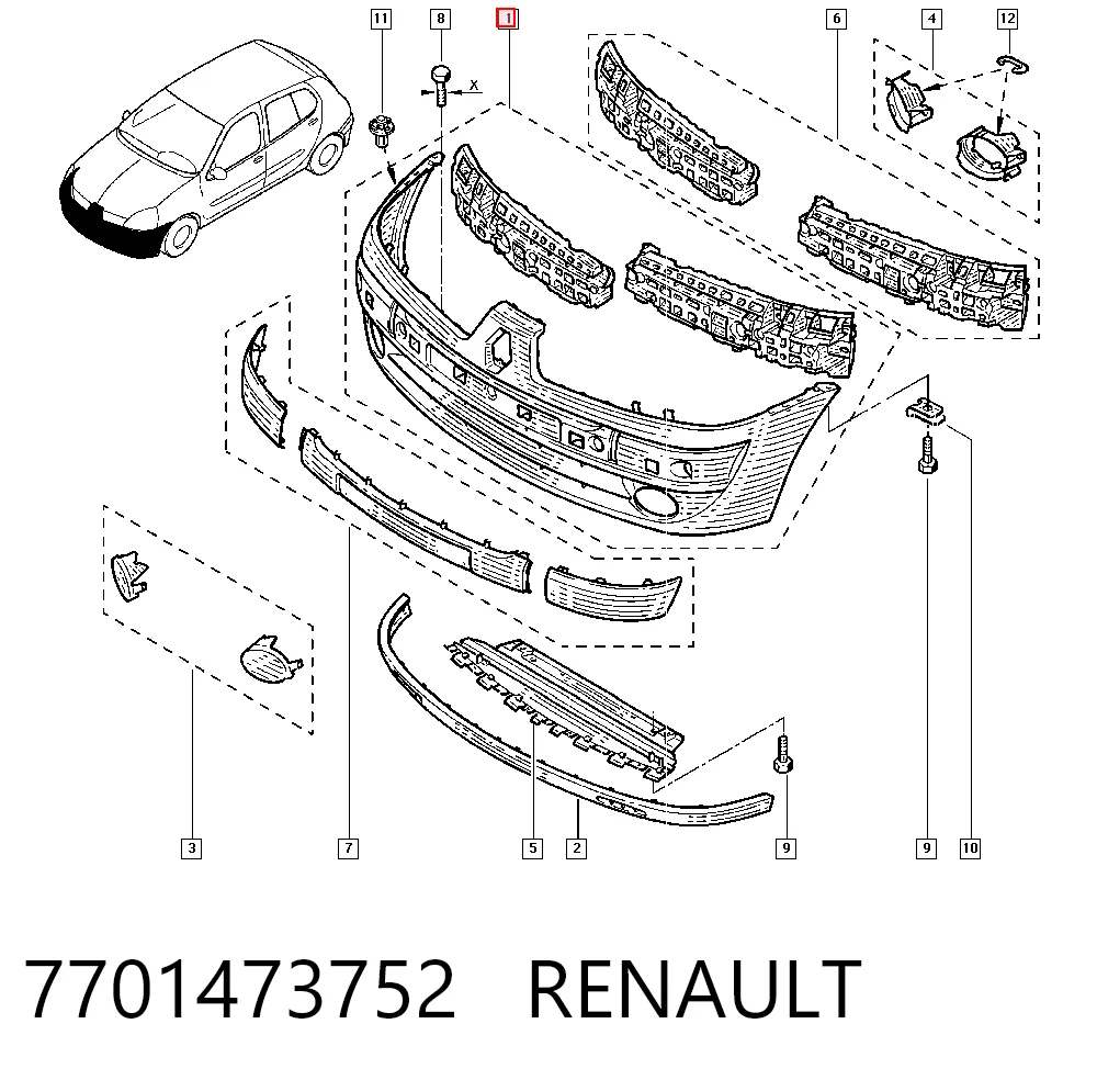 7701473752 Renault (RVI)