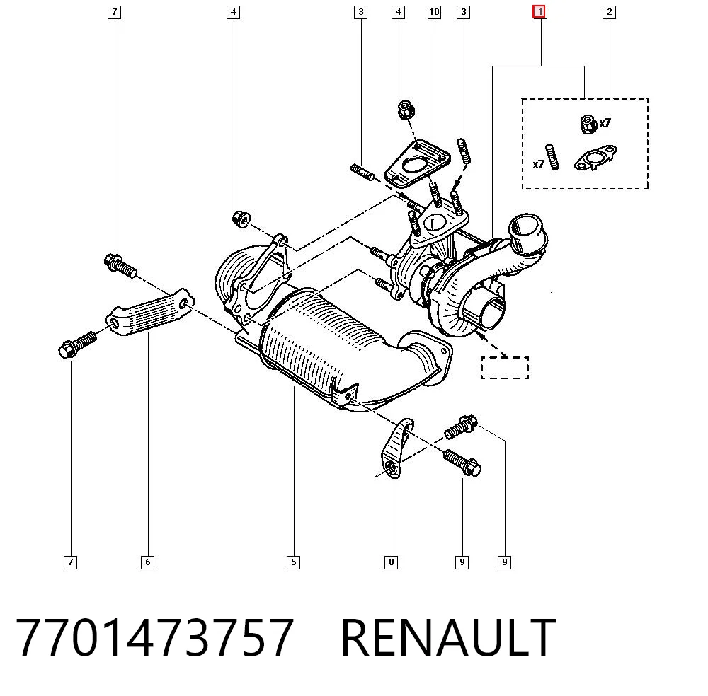 7701473757 Renault (RVI)