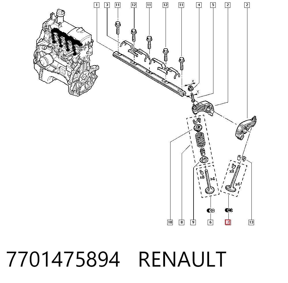 7701475894 Renault (RVI)