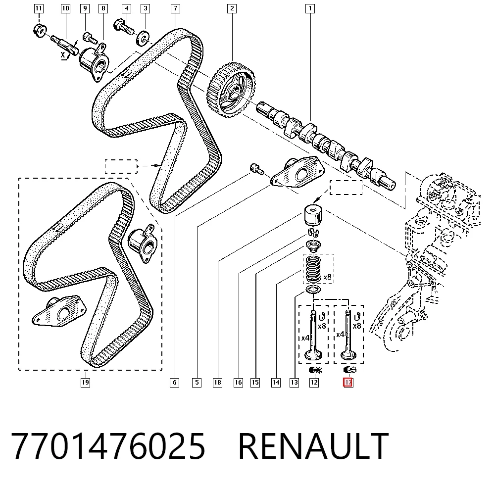 7701476025 Renault (RVI)