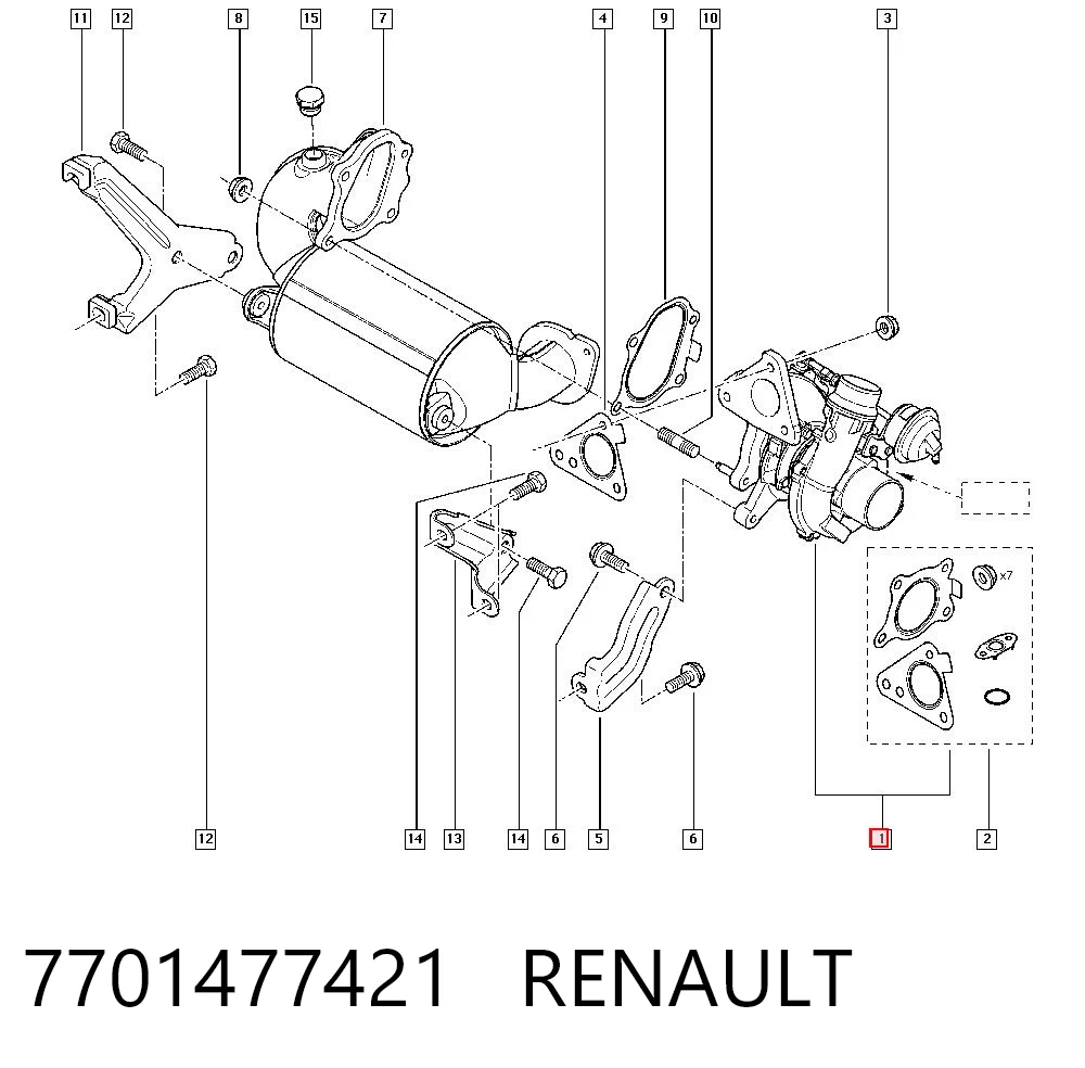 Turbocompresor 7701477421 RENAULT