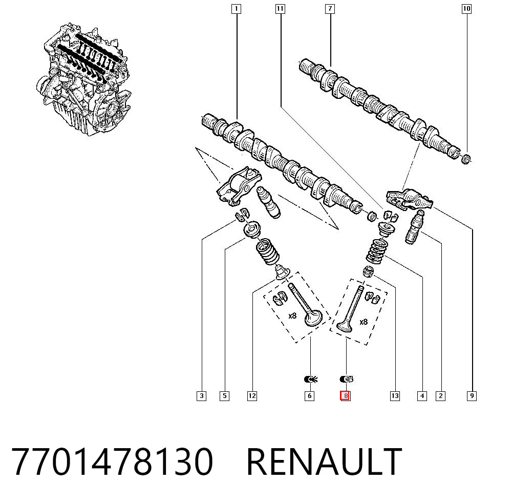 7701478130 Renault (RVI)