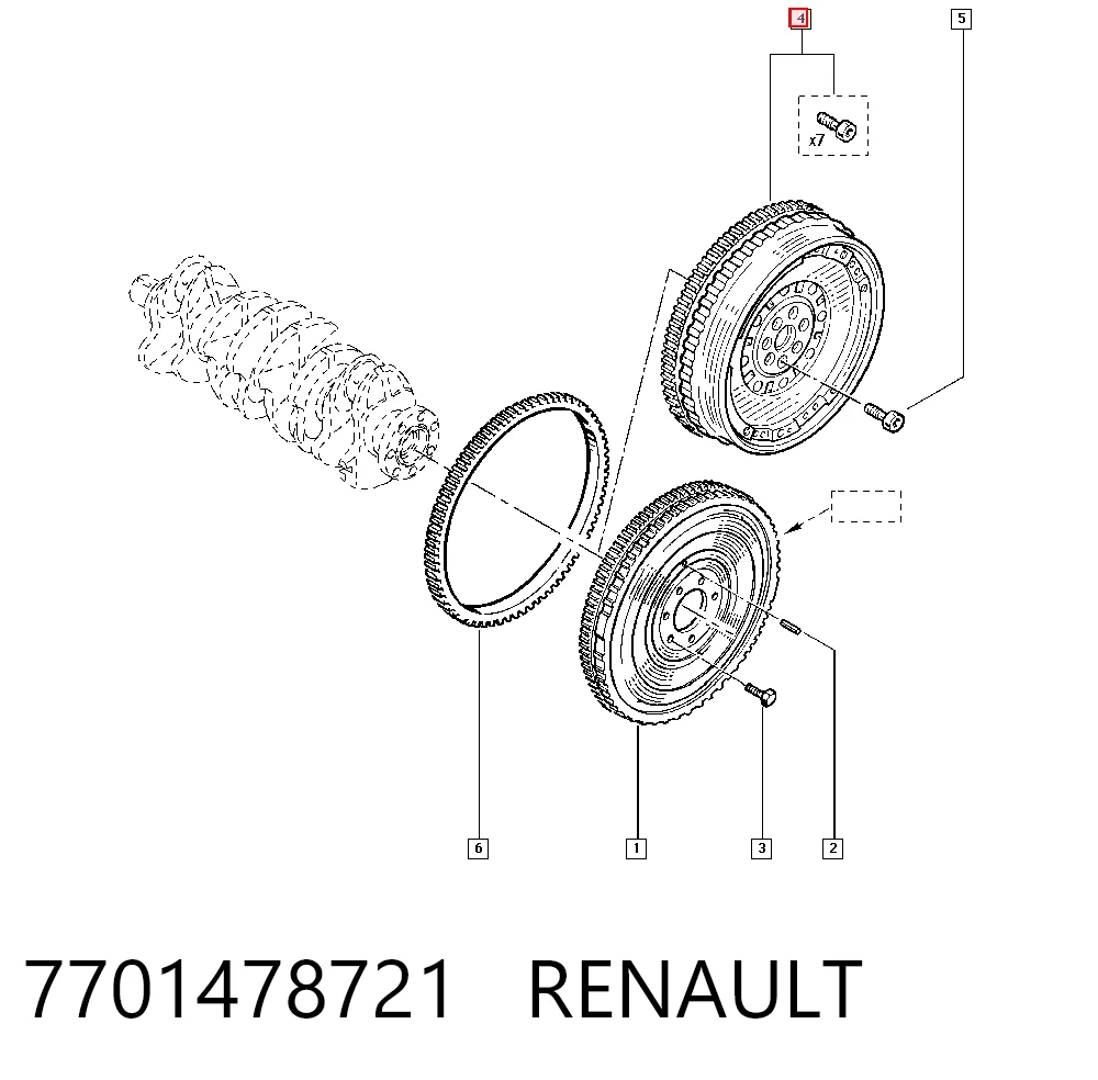 7701478721 Renault (RVI)