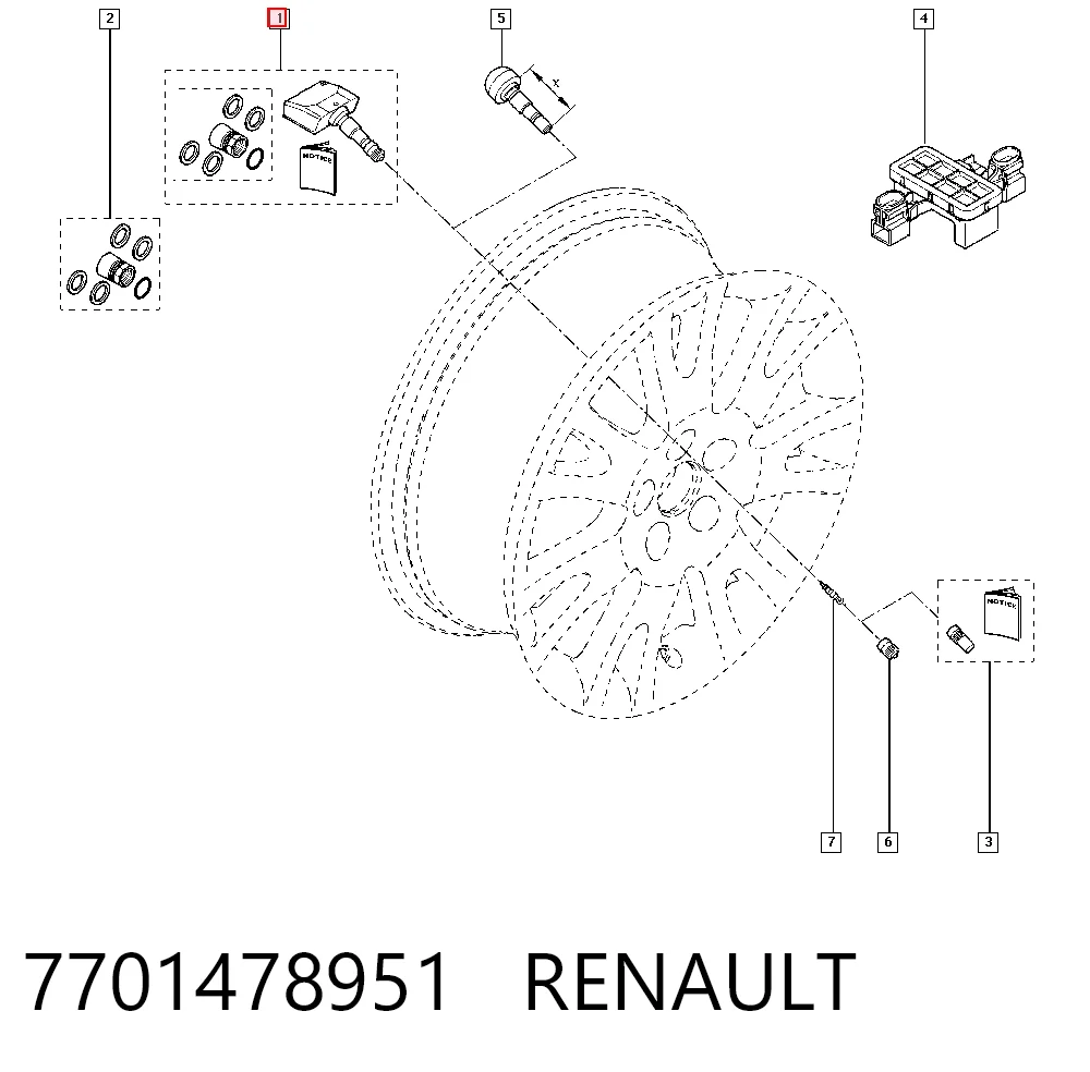Comprar Sensor de presión de neumáticos Renault Espace IV JK0