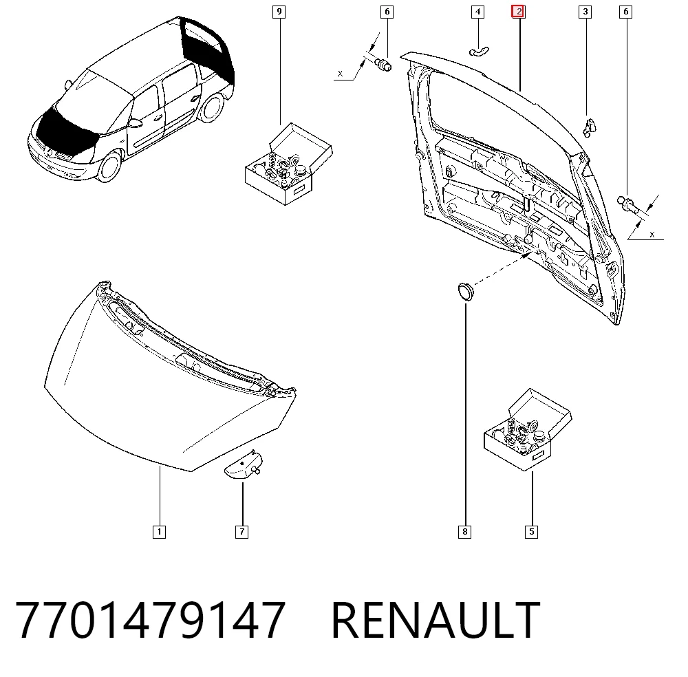 Porton trasero para Renault Espace IV JK0