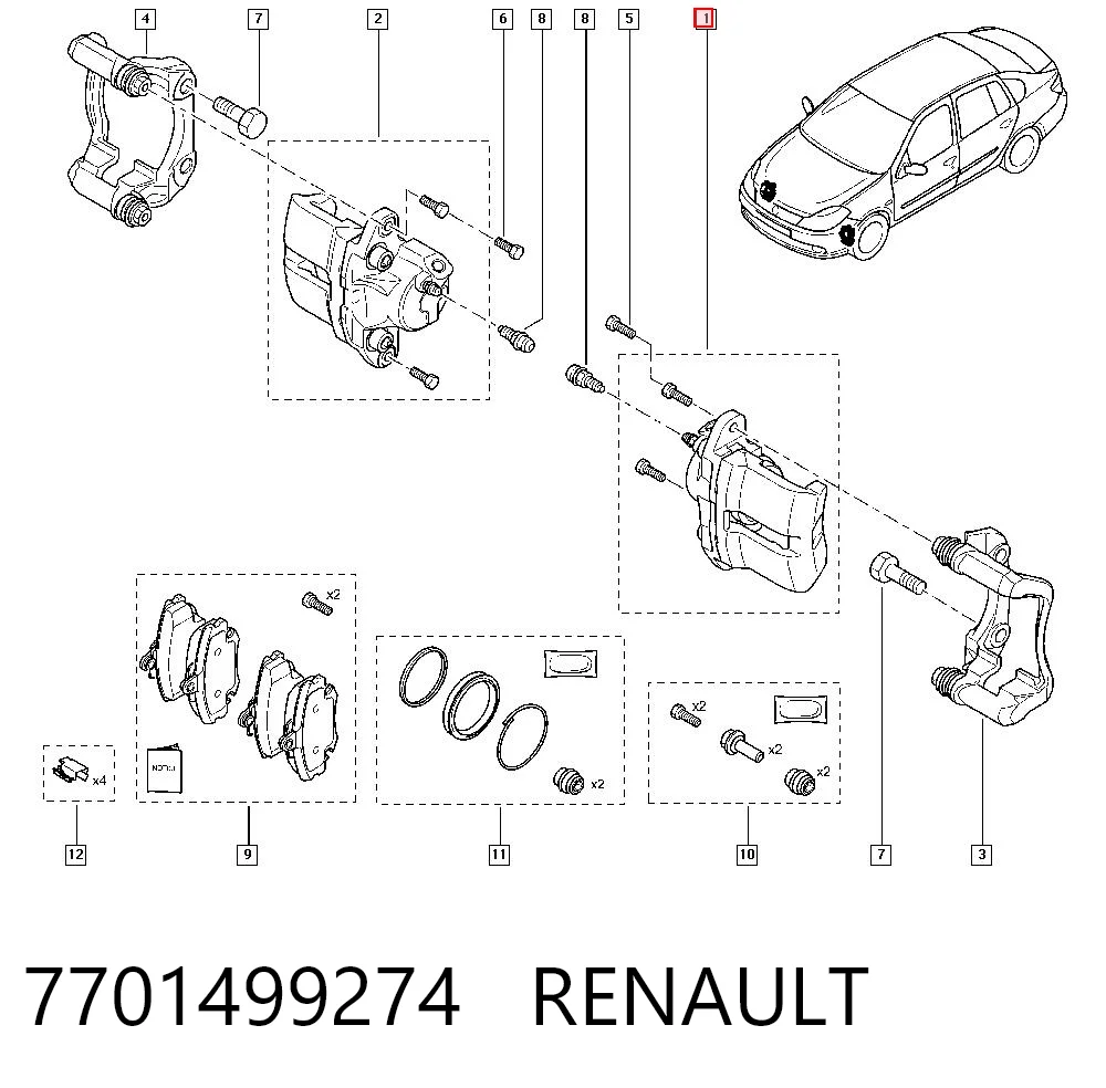 7701499274 Renault (RVI)