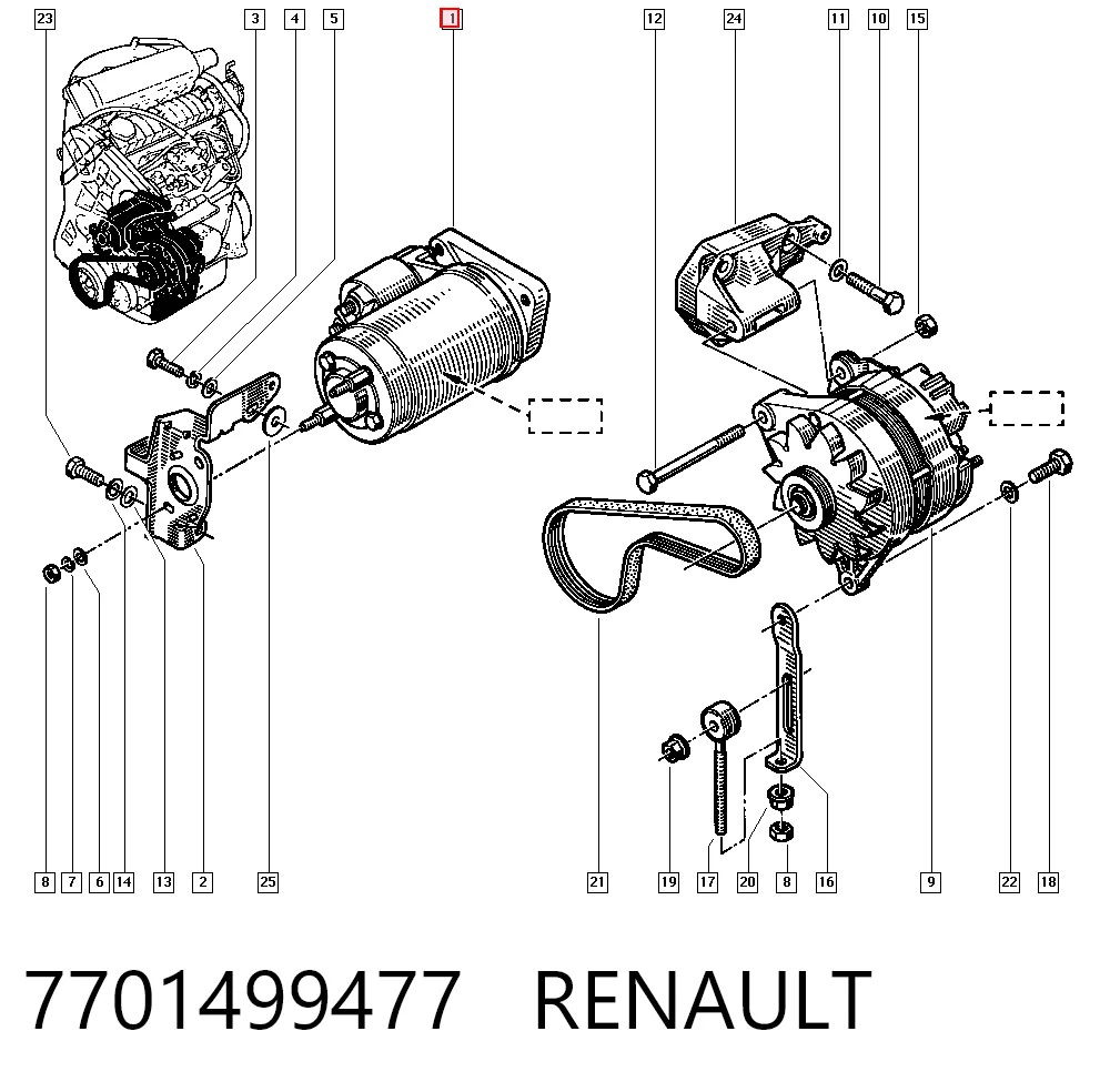 7701499477 Renault (RVI)