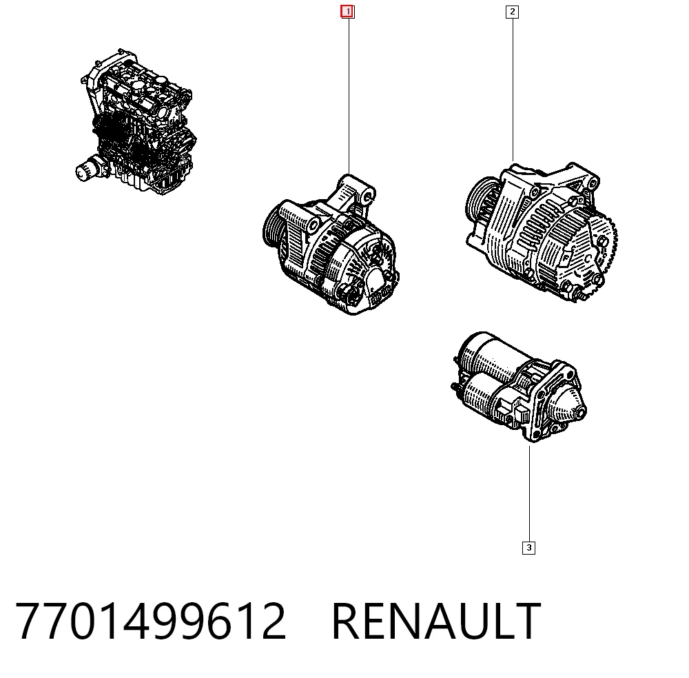 7701499612 Renault (RVI)