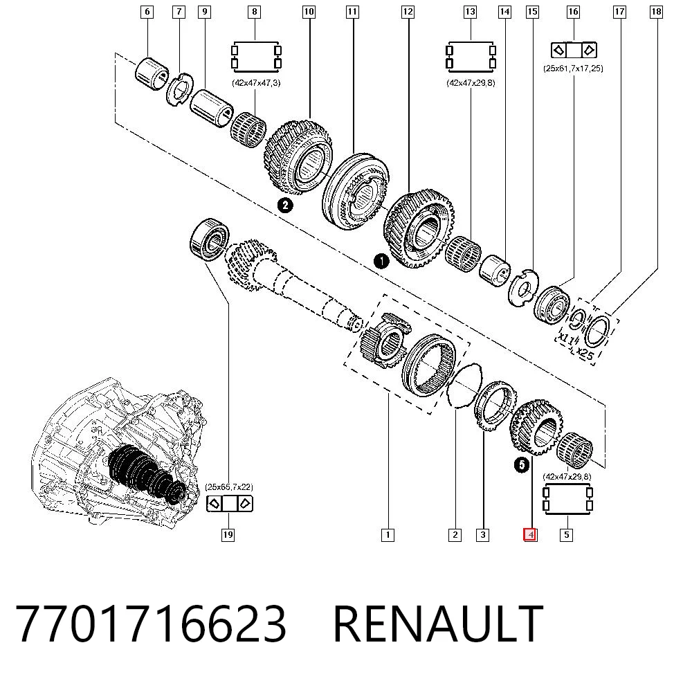 7701716623 Renault (RVI)