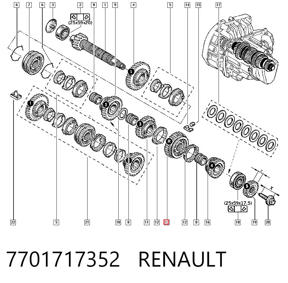 7701717352 Renault (RVI)