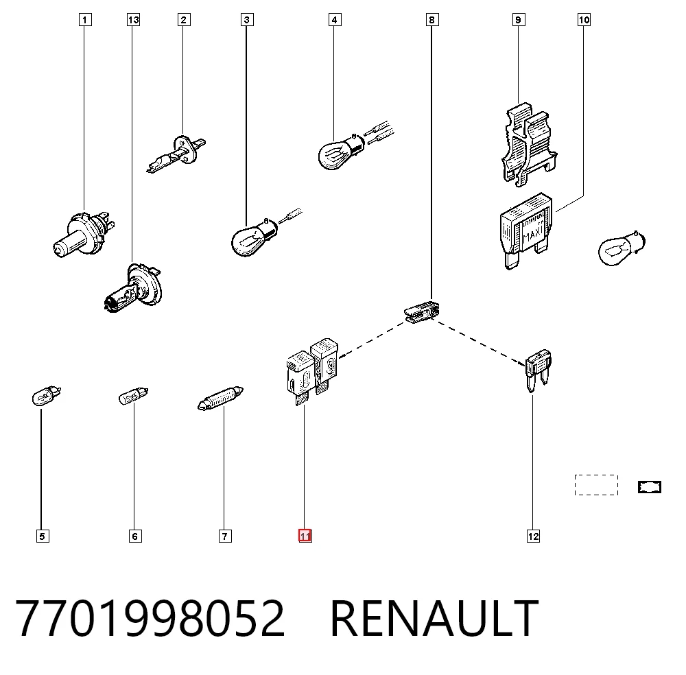 7701998052 Renault (RVI)