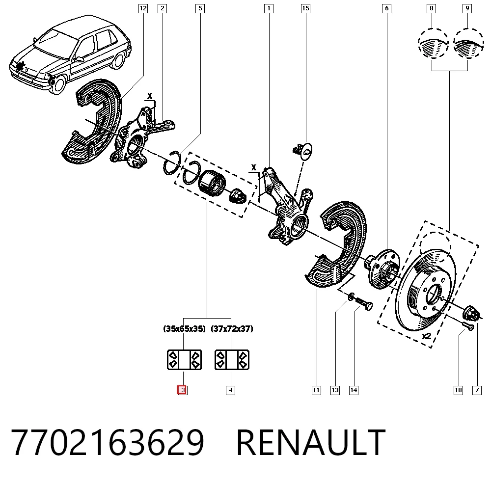 7702163629 Renault (RVI)