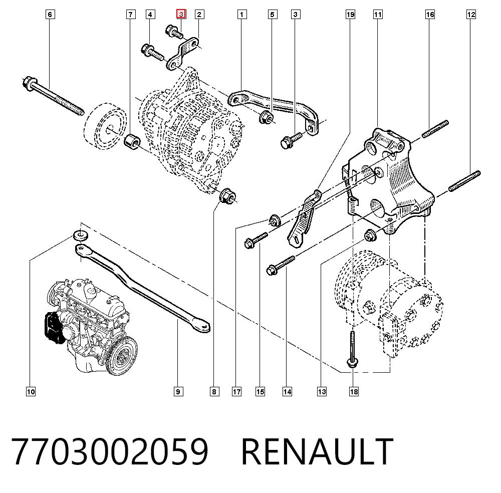 7703002059 Renault (RVI)