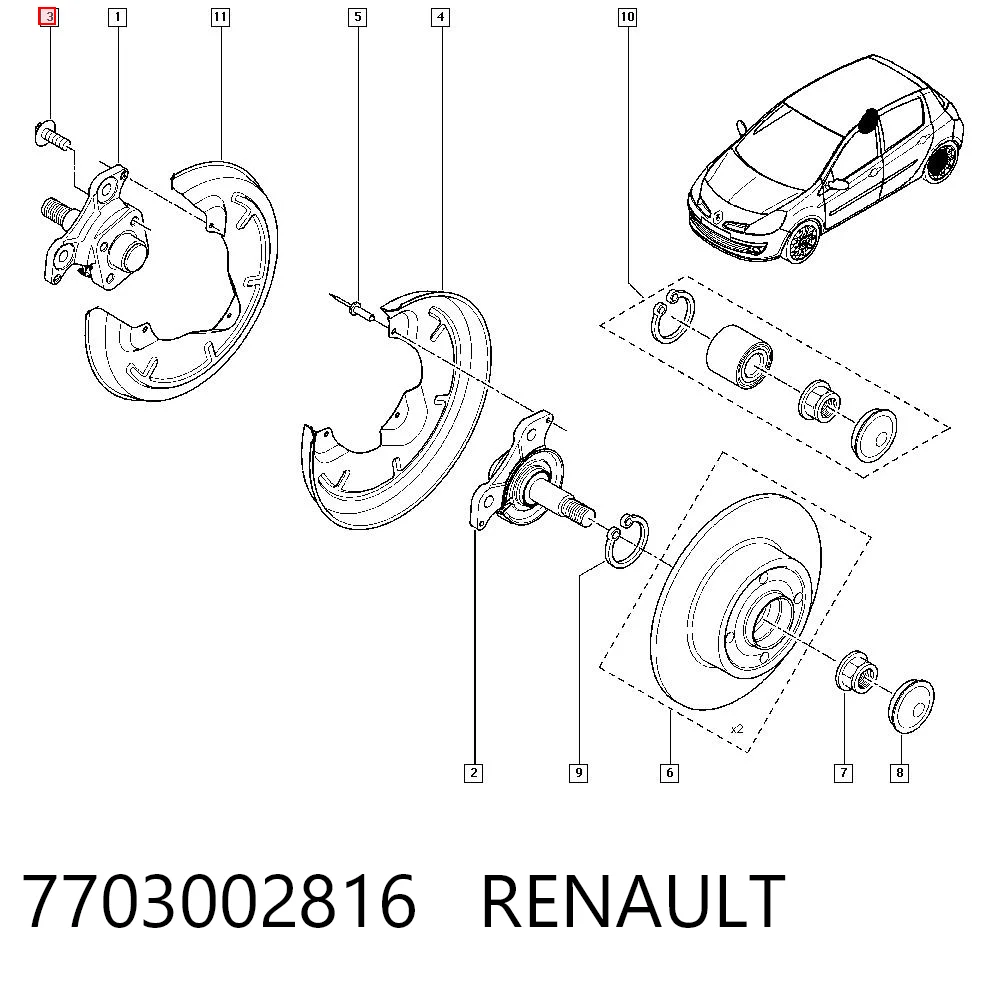 7703002816 Renault (RVI)