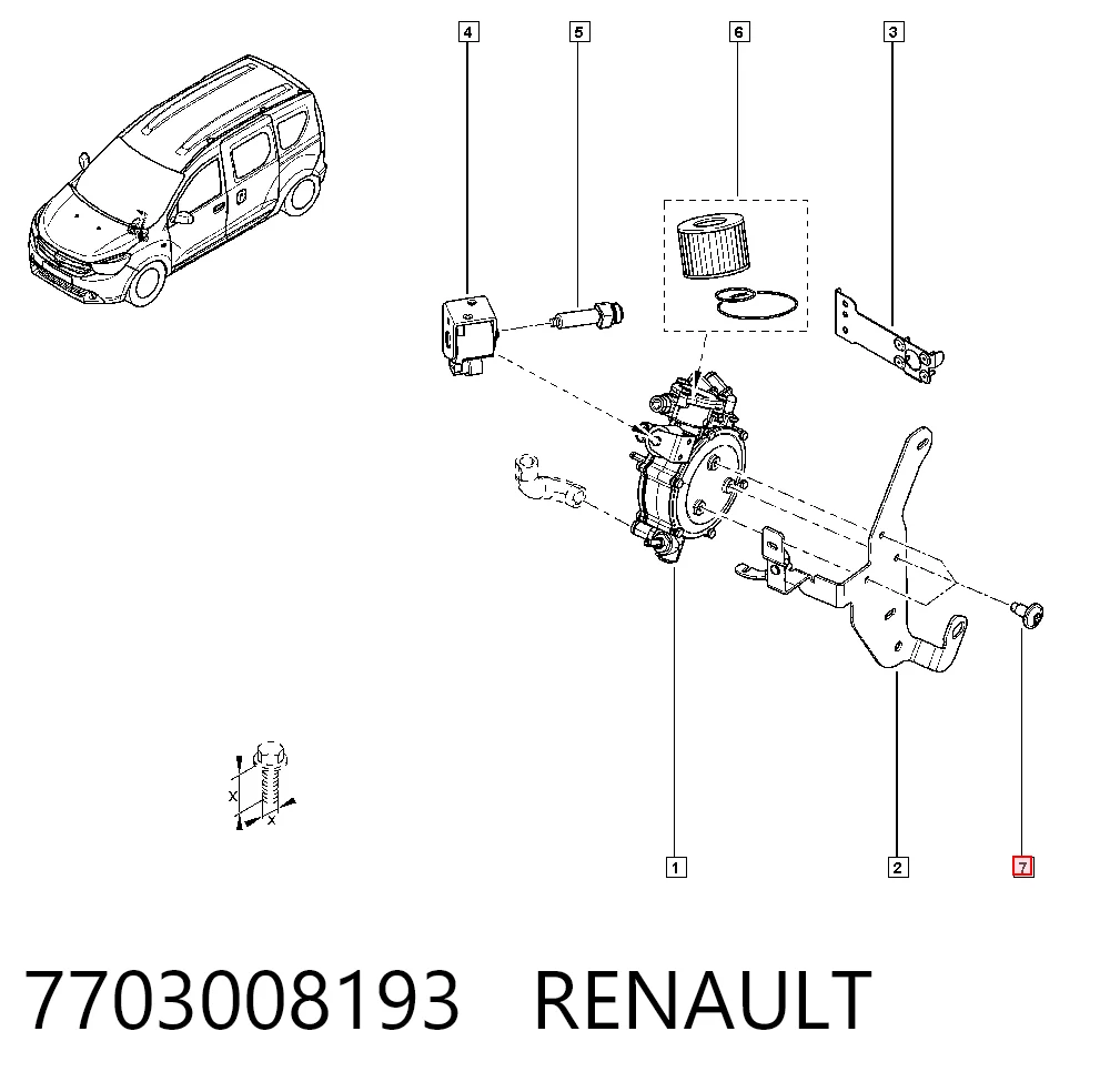 7703008193 Renault (RVI)