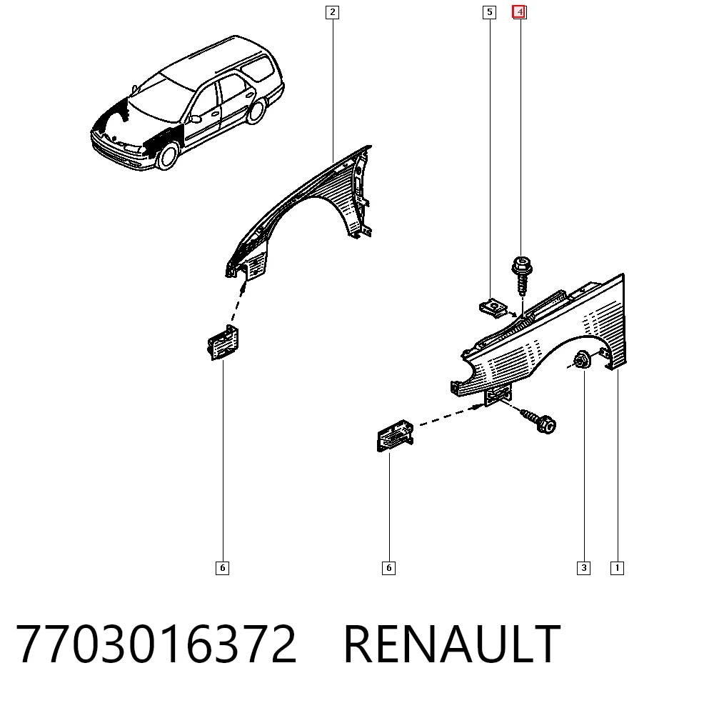 7703016372 Renault (RVI)