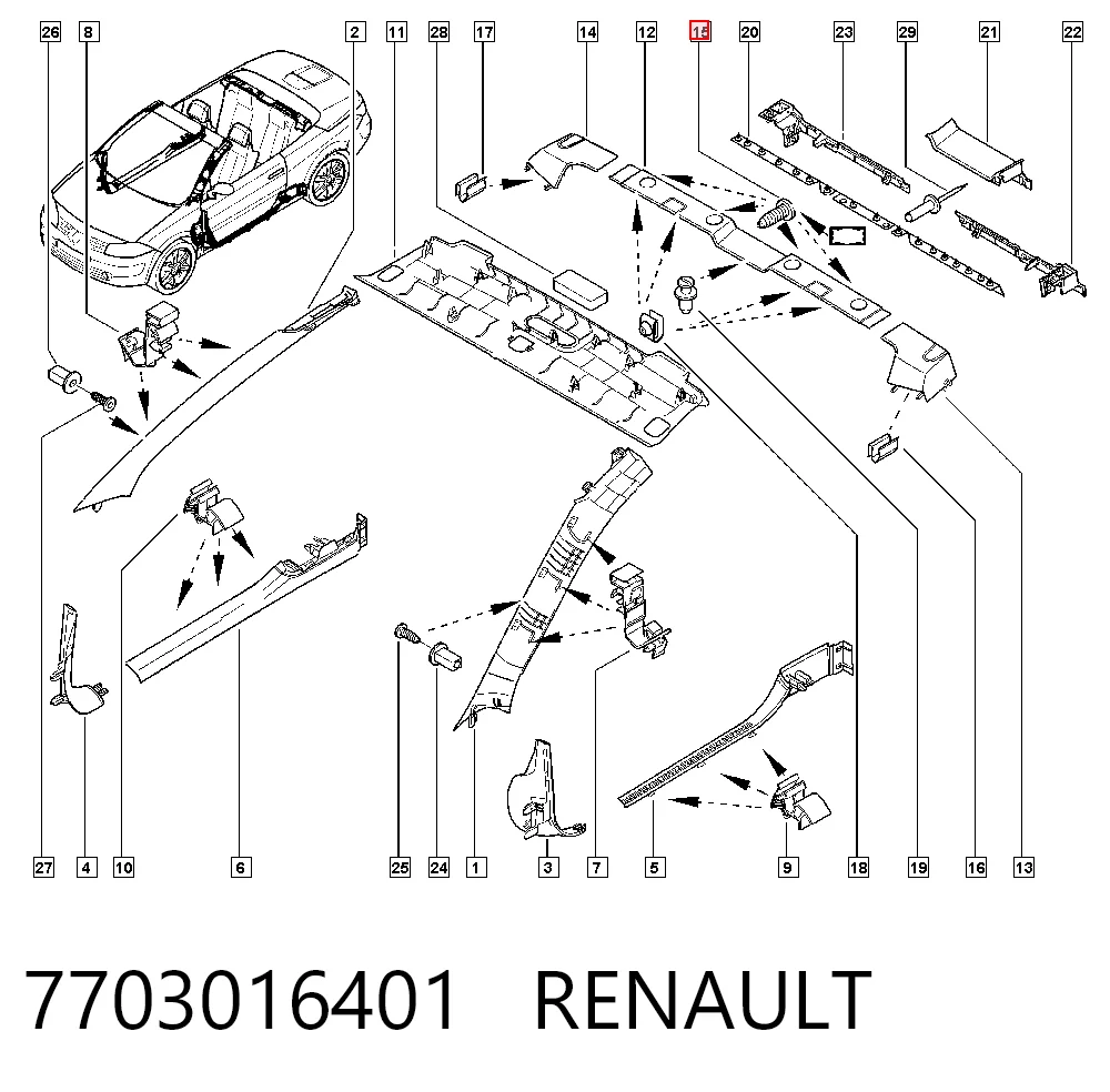 7703016401 RENAULT
