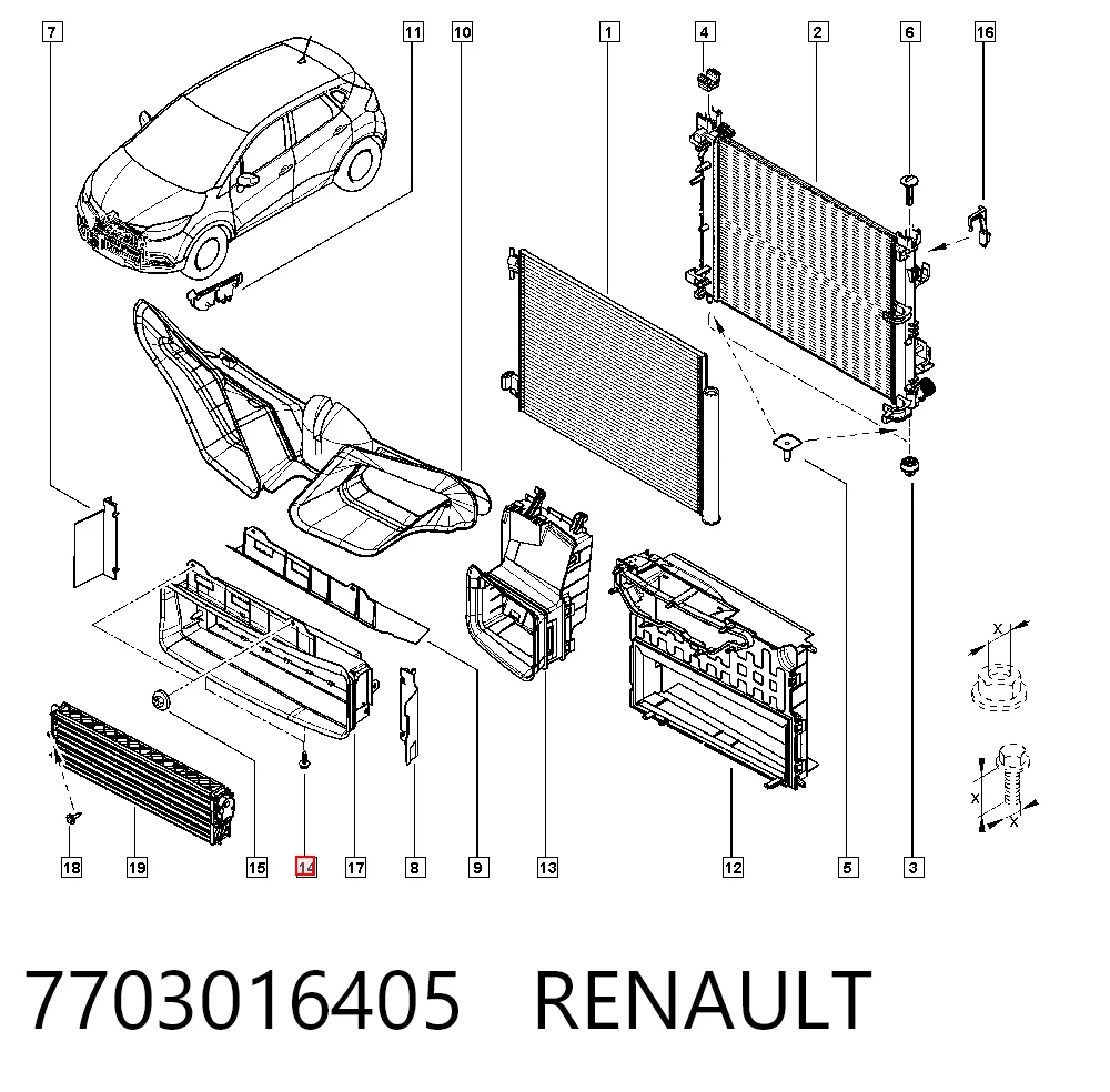 7703016405 Renault (RVI)