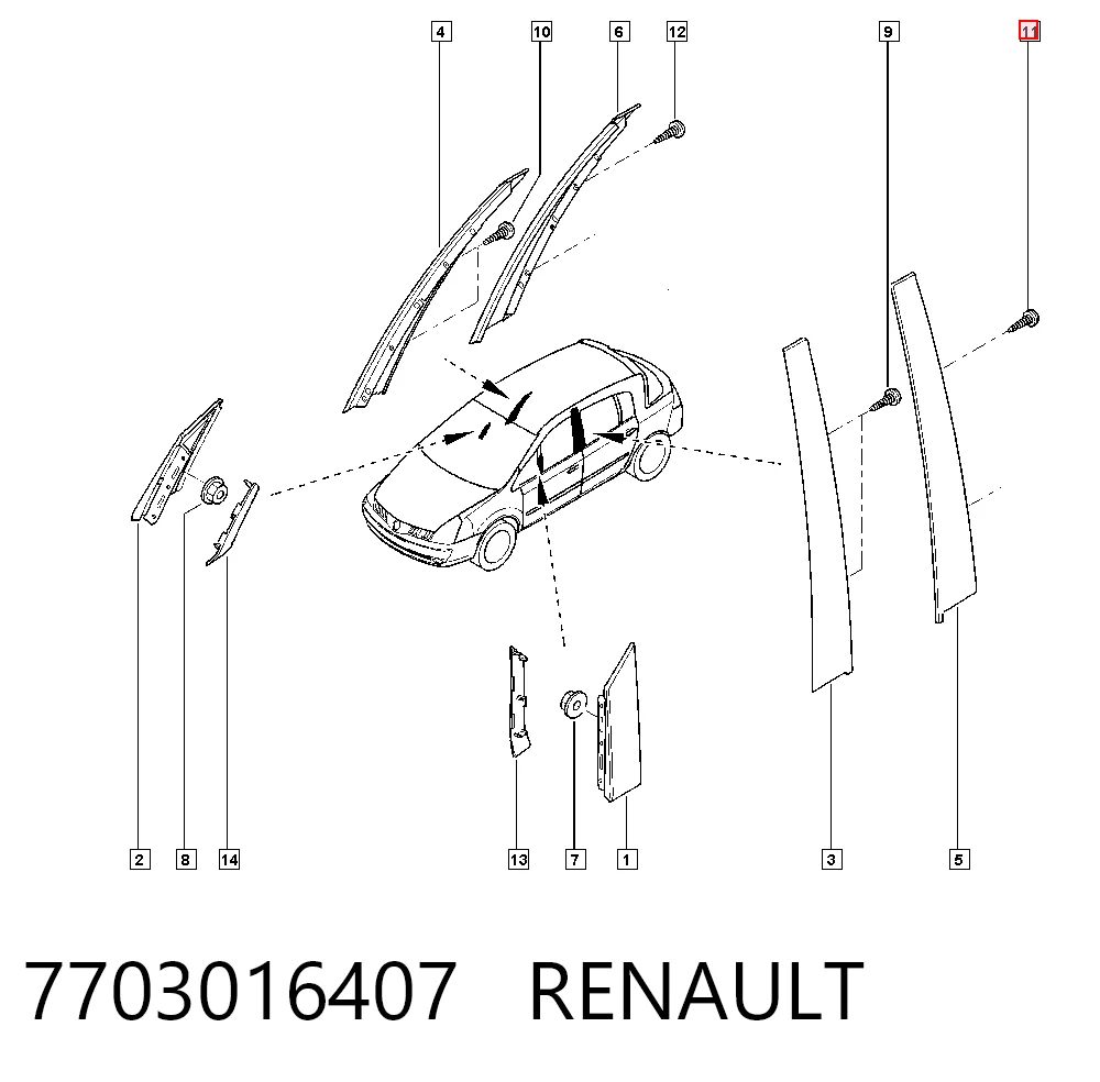 7703016407 Renault (RVI)