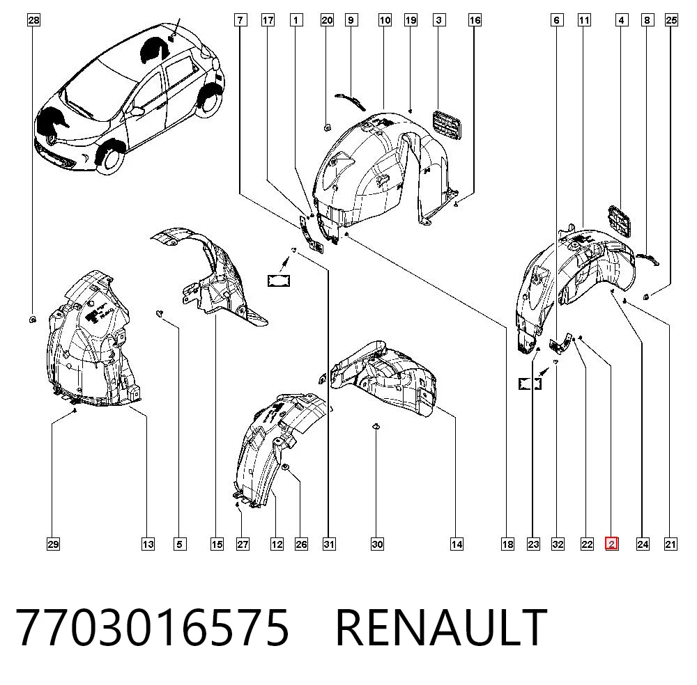 7703016575 Renault (RVI)