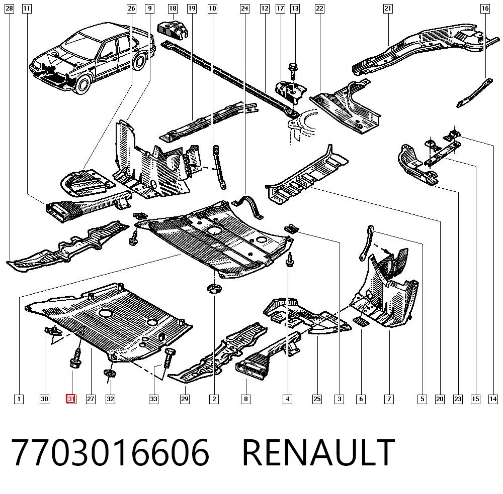 7703016606 RENAULT