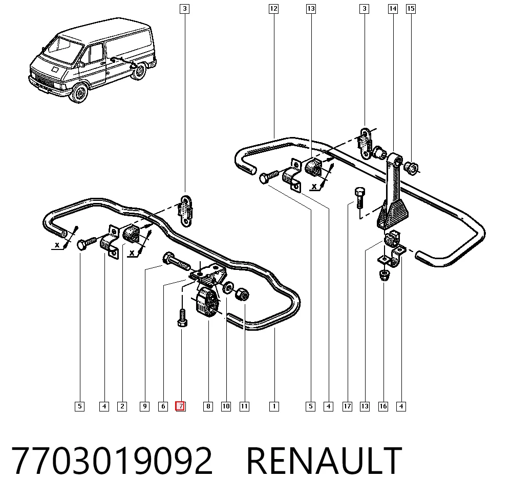 7703019092 Renault (RVI)